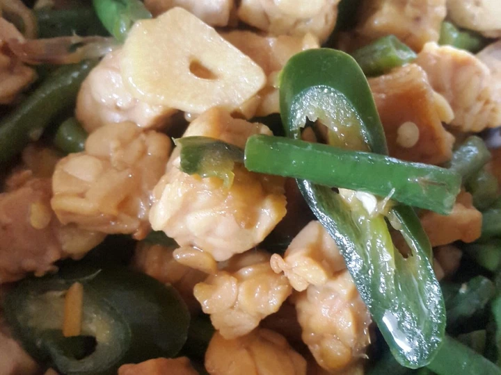 Cara Gampang Membuat Resep Oseng kacang panjang tempe yang Enak Banget Anti Ribet, Mantap