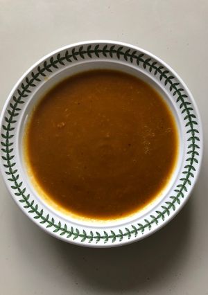 A picture of Roasted Pumpkin Soup.
