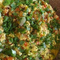 A picture of Colourful Paneer Bhurji.