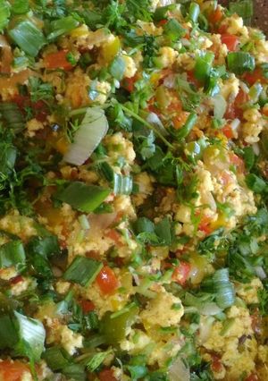 A picture of Colourful Paneer Bhurji.