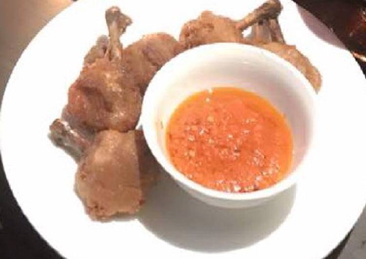 Easiest Way to Prepare Quick Mini chicken drumsticks and pepper sauce