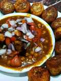 Aloo Tikki Chole Chaat