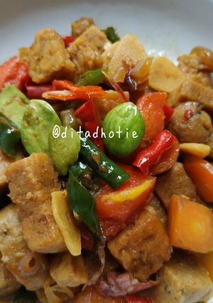 Foto resep Tempe gembus cabe ijo pete
