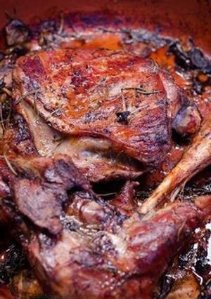 Une photo de Gigot d'agneau créole