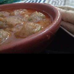A picture of Mangoochian(moong daal balls in gravy).
