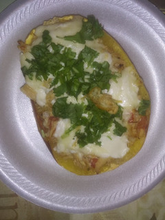 Una foto de Spaghetti squash relleno de pollo