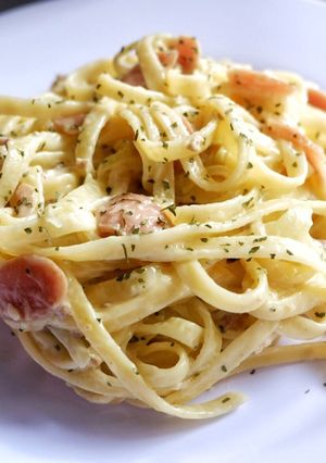 Foto resep Fettucini Carbonara
