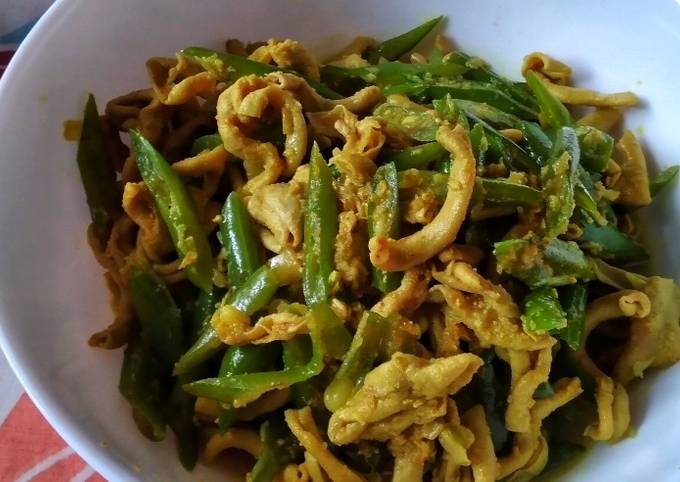 Resep Tumis Buncis Usus Ayam Bumbu Kuning Anti Gagal