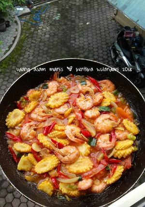 Foto resep Udang Asam Manis