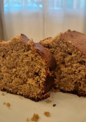 Una foto de Budín integral de naranjas y nueces