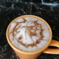 A picture of Instant frothty cappuccino coffee.