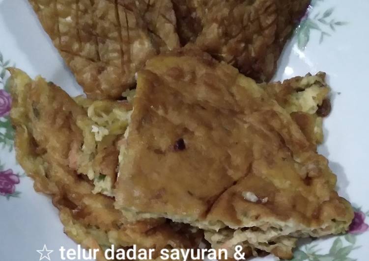 Telur Dadar Sayuran & Tempe Garit