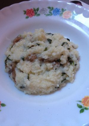 Foto resep Risotto Jamur Bayam