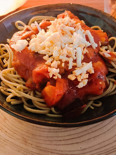 Una foto de Udon coreano inspirado en la Pasta