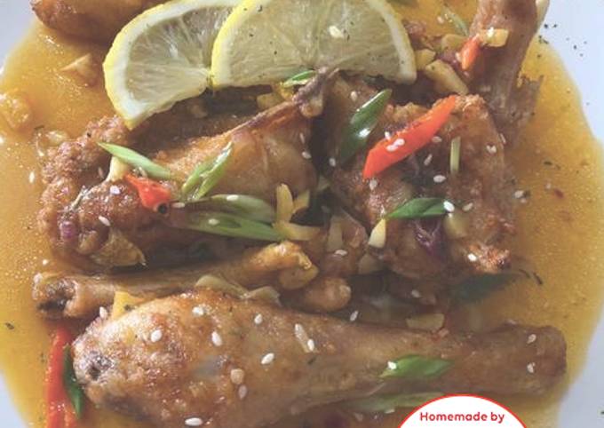 Ayam goreng saus lemon mudah #homemadebylita