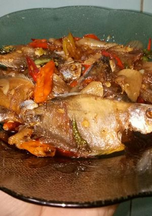 Foto resep Tumis ikan asin sepat pedas