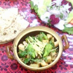A picture of Mix sabzi.