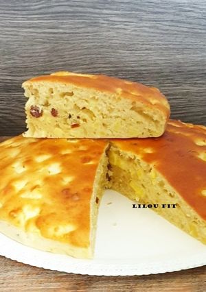 Une photo de Gâteau aux pommes et raisins secs ss MG