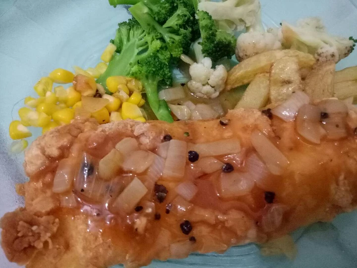 Langkah Mudah untuk Membikin Resep Steak kakap crispy yang Enak Banget Anti Ribet, Lezat Sekali