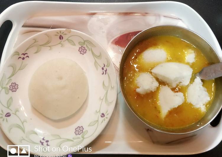 Simple Way to Make Favorite Idli Sambhar