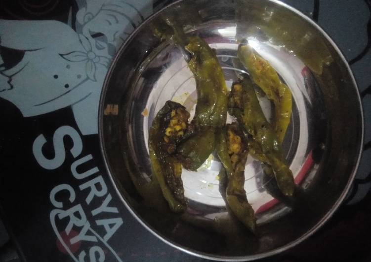 Easiest Way to Prepare Perfect Fried green chillies