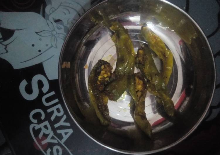 Simple Way to Prepare Quick Fried green chillies