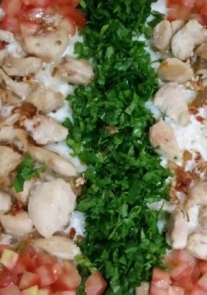 صورة لوصفة فتة دجاج