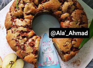 صورة لوصفة كيكة التفاح