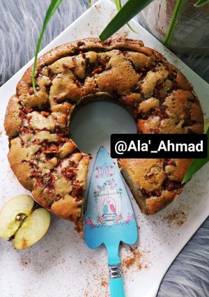 صورة لوصفة كيكة التفاح