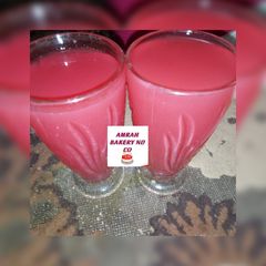 A picture of My simple water melon drink.