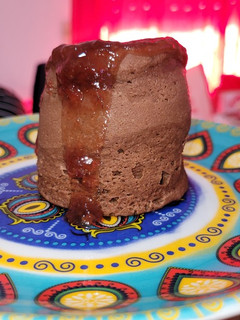 Una foto de Volcán en microondas saludable 🍫 ♡
