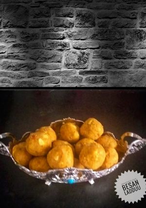 बेसन के लड्डू(Besan ke laddu recipe in Hindi) रेसिपी मुख्य फोटो
