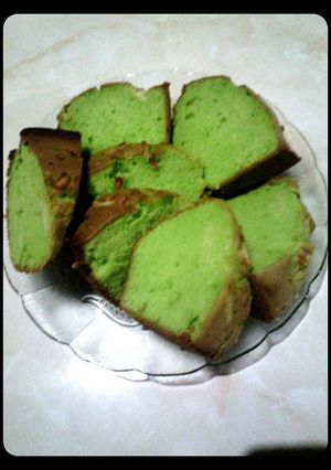 Foto resep Bolu keju pandan(lembut enak anti gagal)