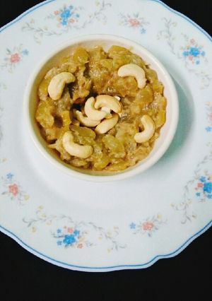 A picture of Kaddu ka halwa.