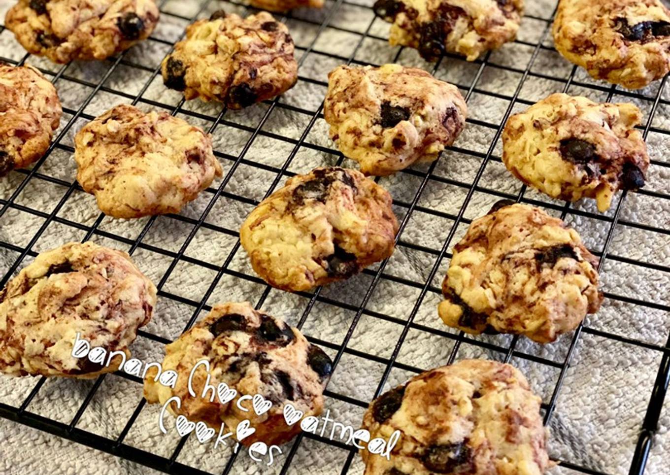Kue kering pisang coklat oatmeal