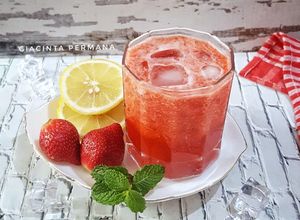 Foto resep Juice Strawberry with Lemon