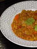 Lentejas turcas al curry con verduras