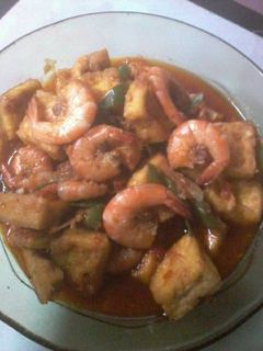 Foto resep Udang tahu cabai ijo