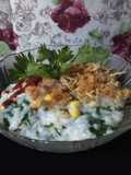 Bubur plus sayur