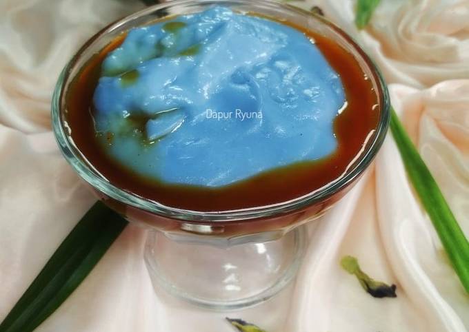 Resep Bubur Sumsum Bunga Telang yang Lezat