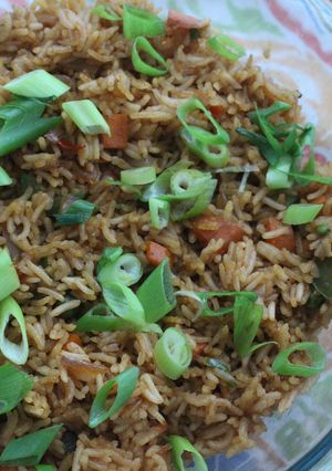 A picture of Veg: No Eggs Fried Rice.