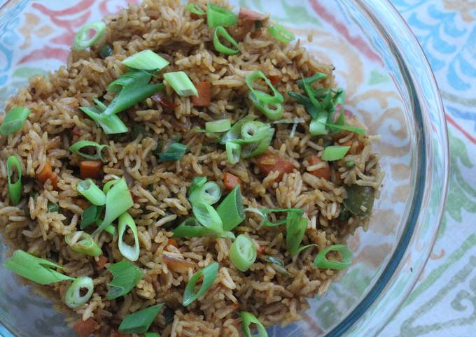 Recipe of Any-night-of-the-week Veg: No Eggs Fried Rice