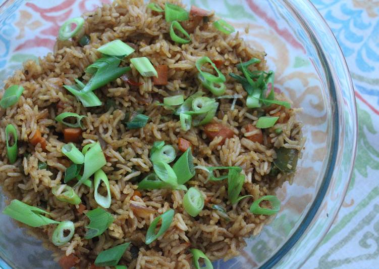 Easiest Way to Make Quick Veg: No Eggs Fried Rice