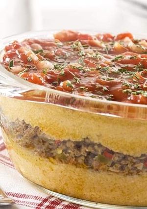 Una foto de Pastel de polenta