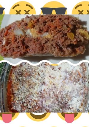 Una foto de Pan de carne jugoso con sorpresa