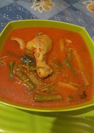 Foto resep Sayur ayam buncis bumbu kuning