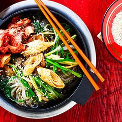 A picture of Japchae.