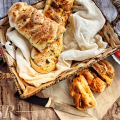 A picture of Stuffed chicken braided bread.