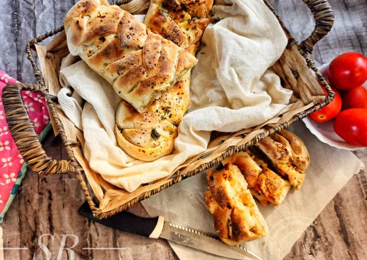 Stuffed chicken braided bread