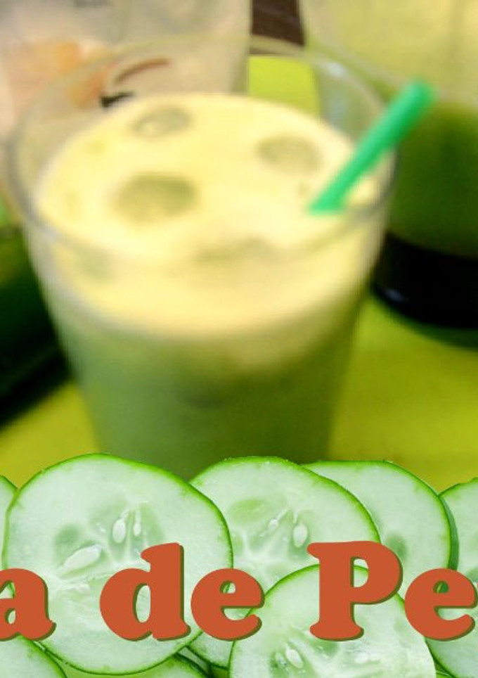 Una foto de Agua de pepino